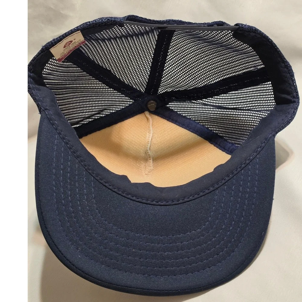 Vintage 1998 South Atlantic Well Drillers Jubilee Noland Trucker Hat Navy Blue‎